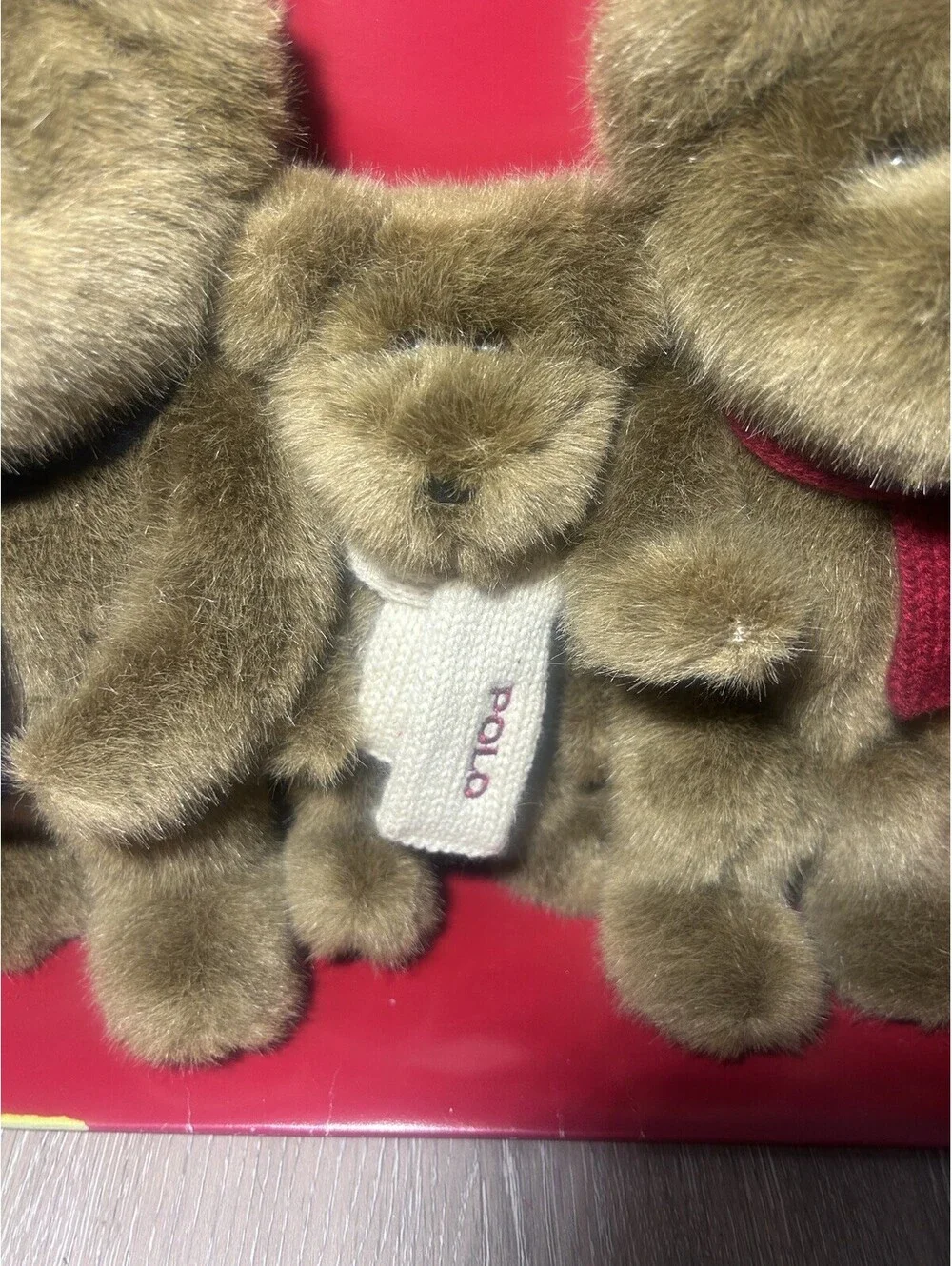 Ralph Lauren 2001 Polo Plush The Bears That Care Red White & Blue Scarves NEW